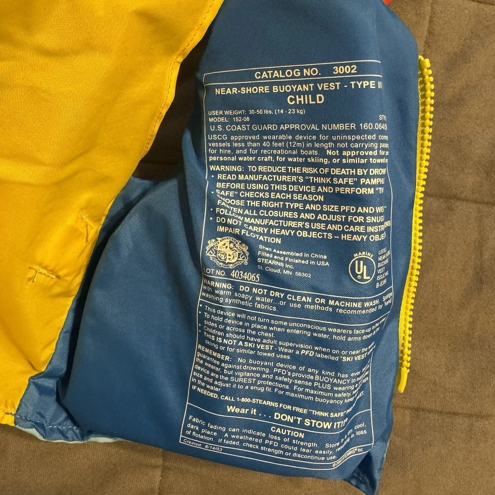 Vintage Scooby‎ Doo Life Vest Children's Life Jacket Hanna-Barbera 30-50 Lbs